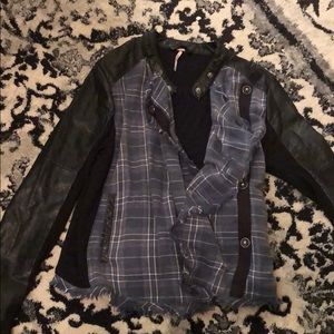Free people leather jacket